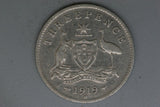 1919 - Australia Threepence - G+ - .925 Silver