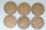 1927 - Australia Penny * 6 - gVG / Grotty - Bulk