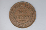 1923 - Australian Penny - Four Diecracks - aVF
