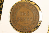 1924 - L - Australia Penny - F / Problem Coin