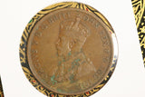 1924 - L - Australia Penny - F / Problem Coin