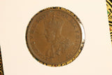 1927 - Australian Half Penny - Diecracks through 'REX' and Bust - F