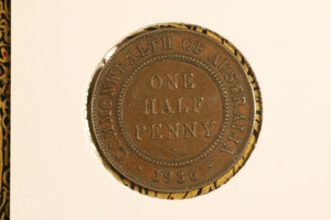 1936 - Australia Halfpenny - gF