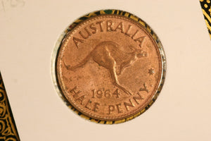 1964 - Australian Halfpenny - UNC / Minor Flaws