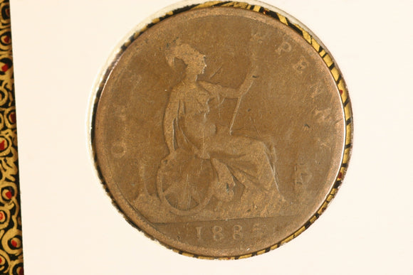 1885 - UK British Penny - G+