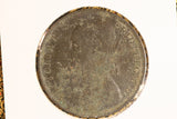 1885 - UK British Penny - aF / Corrosion