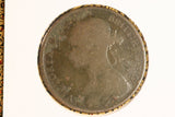 1891 - UK British Penny - VG / Corrosion