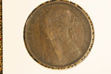 1891 - UK British Penny - F / Heavily Scratched