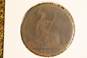 1891 - UK British Penny - G