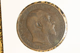 1904 - UK British Penny - F / Spot of Corrosion