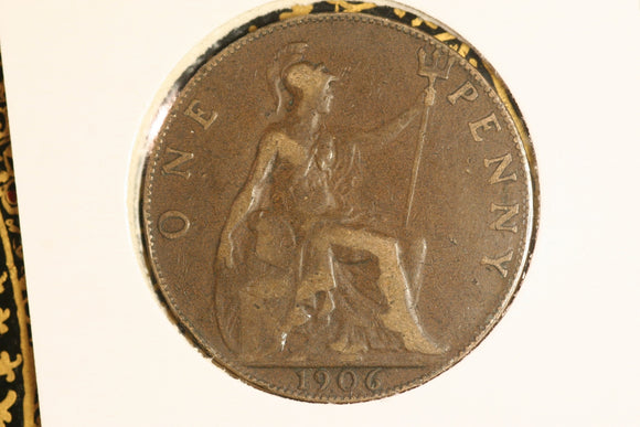 1906 - UK British Penny - aF