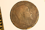 1907 - UK British Penny - aVF / Cleaned