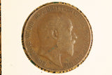 1908 - UK British Penny - aVF / Some Pitting