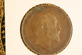 1908 - UK British Penny - aVF / Problem Coin