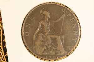 1913 - UK British Penny - gF