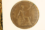 1919 - UK British Penny - F