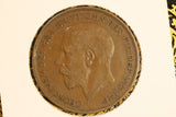 1921 - UK British Penny - VF