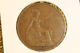 1921 - UK British Penny - gF