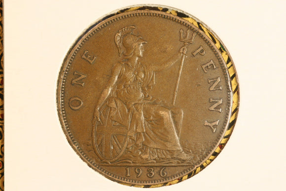 1936 - UK British Penny - EF