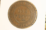 1934 - Australia Penny - VF / Grotty