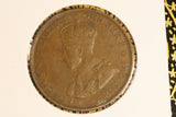 1924 - Australian Penny - Filled '4' - gVG / Verdigris