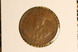 1933 - Australia Halfpenny - aEF / Problem Coin