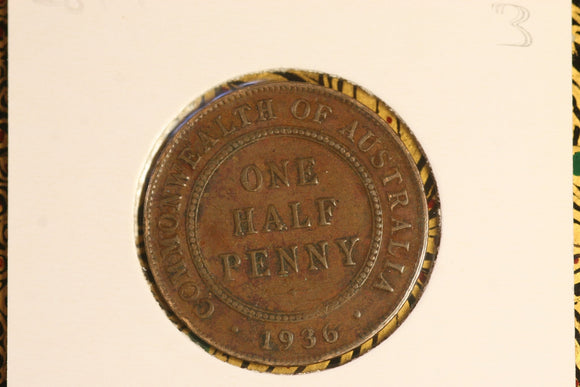 1936 - Australia Halfpenny - aVF