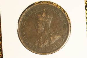 1912 - Australian Penny - Reverse Corrosion - VF