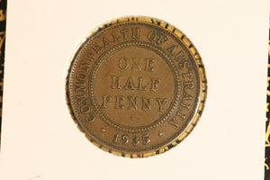 1935 - Australia Halfpenny - gF