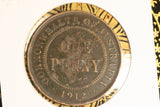 1912 - Australia Penny - gF / Problem Coin