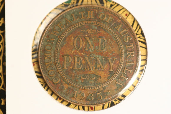 1935 - Australia Penny - aEF / Problem Coin