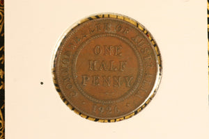 1926 - Australia Halfpenny - VF / Grotty