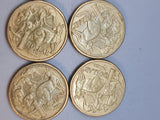 8 * 1985 - Australia 1 Dollar Coin - Mob of Roos - gVF/EF - Bulk