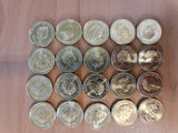 2021 - Australia - 2 Dollar Coins * 20 - The Wiggles - 5 Full Sets - gEF / aUNC