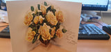 1980s Vintage Popup 3D Birthday Card - West Germany - Ilo - Roses