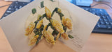 1980s Vintage Popup 3D Birthday Card - West Germany - Ilo - Roses