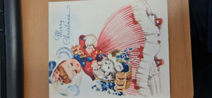 1954 Vintage Christmas Card - Australia - John sands 54X - Dolls - Unused