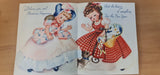 1954 Vintage Christmas Card - Australia - John sands 54X - Dolls - Unused