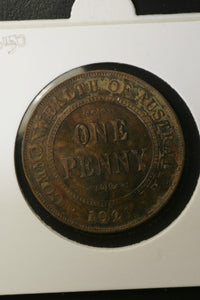 1921 - I - Australian Penny - F / Corroded