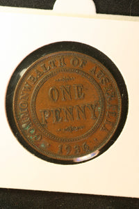 1936 - Australia Penny - PVC Damage - gVF