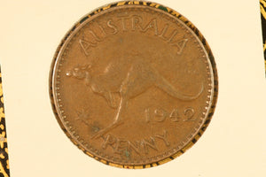 1942 - Y. - Australia Penny - Diecrack Rim to PE to Star (R6) - aVF