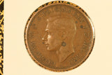 1942 - I - Australia Penny - Pealing Errors across Roo - aVF / Problem