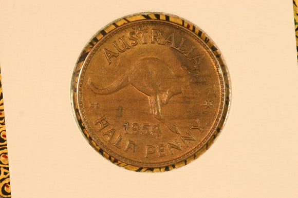 1954 - Australia Halfpenny - Great natural Lustre - aUNC