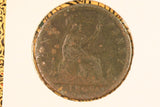 1863 - UK British Penny - aVF / Corrosion