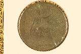 1895 - UK British Penny - 2mm - Corrosion  / F