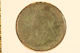 1895 - UK British Penny - 2mm - Corrosion / F