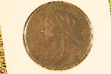 1896  - UK British Penny - Some Corrosion / aEF