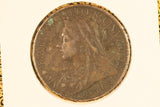 1898 - UK British Penny - Spot of Verdigris / EF