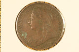 1898 - UK British Penny - EF / Problem Coin