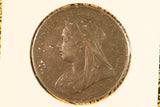 1896 - UK British Penny - EF / Corrosion